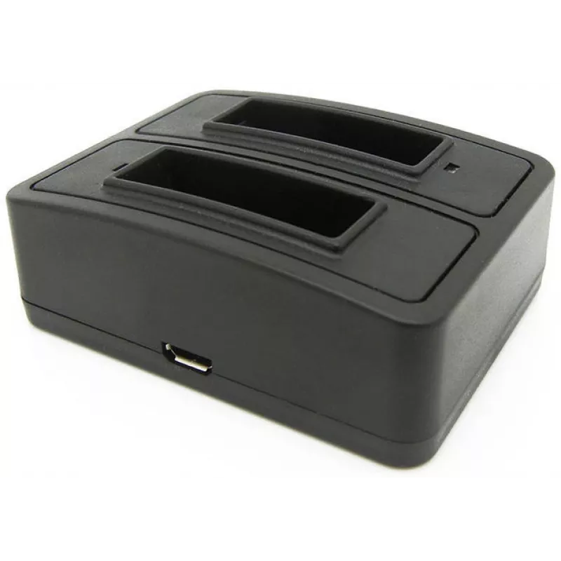 GoXtreme Dual Vision 4K accu-laadstation – dual-bay-oplader voor actiecamera-accu's, model 01492