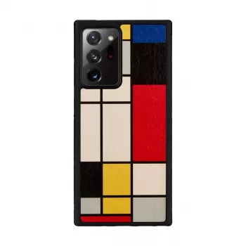 Telefoonhoesje Man and Wood Galaxy Note 20 Ultra Wood zwart — houten beschermende achterkant