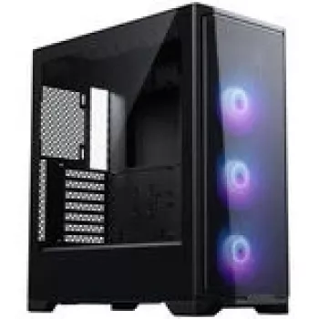 PHANTEKS Eclipse G370A PC-behuizing, midi-tower, SSI-EEB, RGB, gehard glas - inclusief 3x 120-mm-ventilator, zwart
