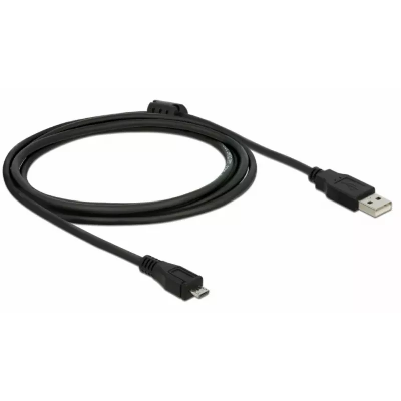 USB-kabel DeLOCK 82335 USB 2.0 2 m USB A micro-USB B zwart