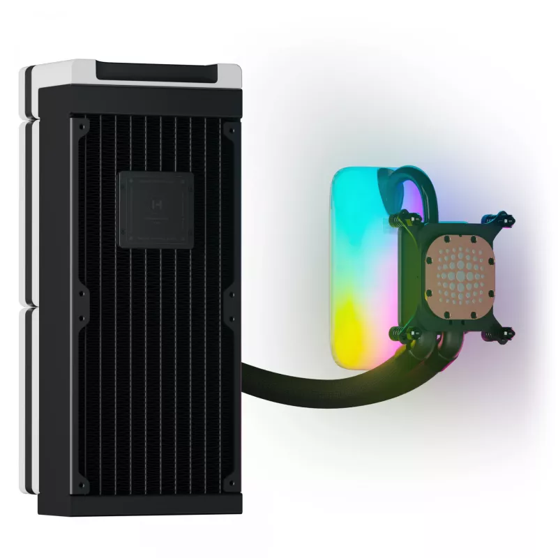 HYTE THICC Q60 processor vloeistofkoelingsset 12 cm zwart, wit 2 stuks