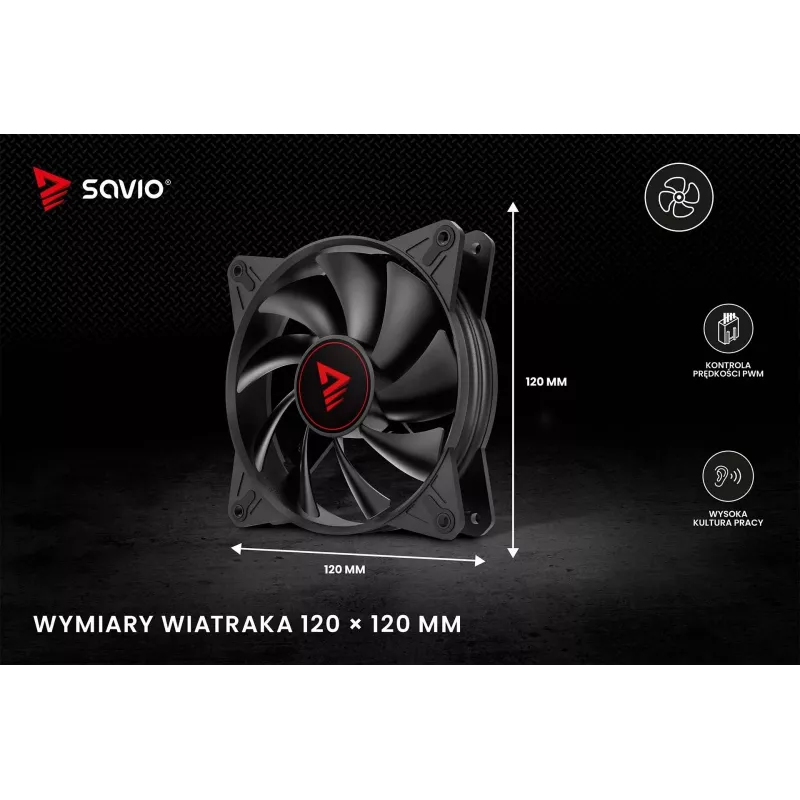 SAVIO SAVGBLADE 120mm PWM behuizingsventilator