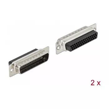 Kabelstekker DeLOCK 66714 D-Sub HD 44 pin zwart zilver