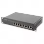 DIGITUS Gigabit Ethernet PoE-switch 8-poorts PoE+ 10 inch rack, tot 80 W PoE-budget