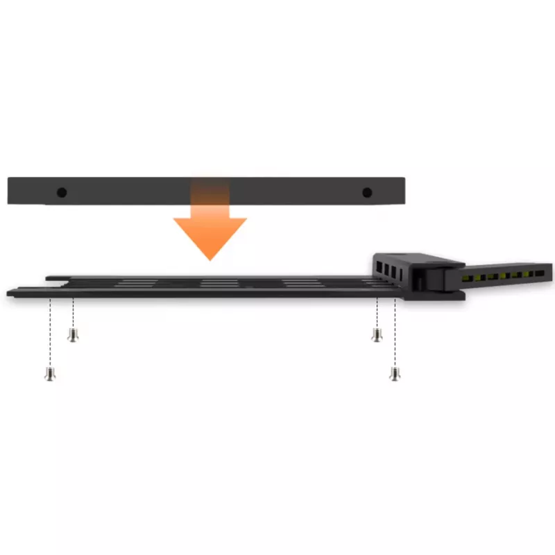 Externe harde-schijfeenheid voor IcyBox MB038-serie – model MB038TP-B, zwart, compatibel met MB038