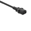 Verlengsnoer QOLTEC 50459 IEC C13 naar C14 1,5 m