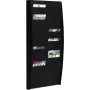 Wandgemonteerd sorteerbord Paperflow V 50F A4V2X25.01 voor A4-documenten, zwart