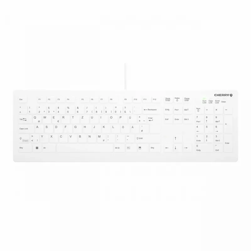 Contour Design Active Key Contour QuickClean medisch toetsenbord IP68 full-size bedraad wit DE C8112