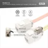 Digitus Cat.6A afgeschermde Keystone-module met intelligente kabelmanager, 12 stuks, zilver