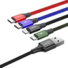 USB-kabel Baseus Fast 4in1 2xUSB-C / Lightning / Micro 3.5A 1.2m (zwart)