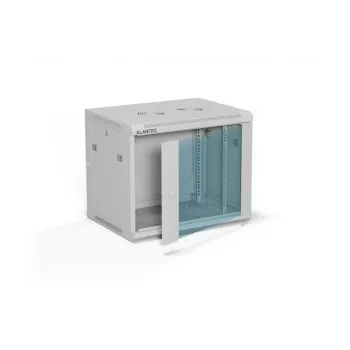 ALANTEC rackkast 19 inch 9HE 600x450, grijs vlakke verpakking
