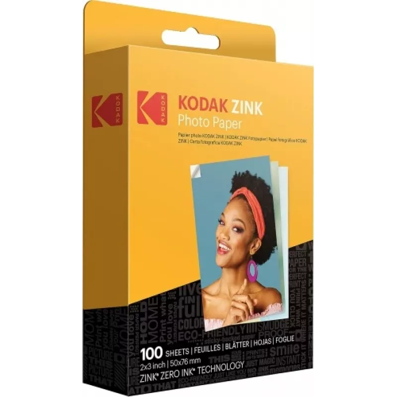 Kodak ZINK 2x3'' 50x76 mm 100 vel fotopapier