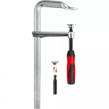 F-schroefklem BESSEY GZ30-2K 30 cm zwart rood roestvrij staal