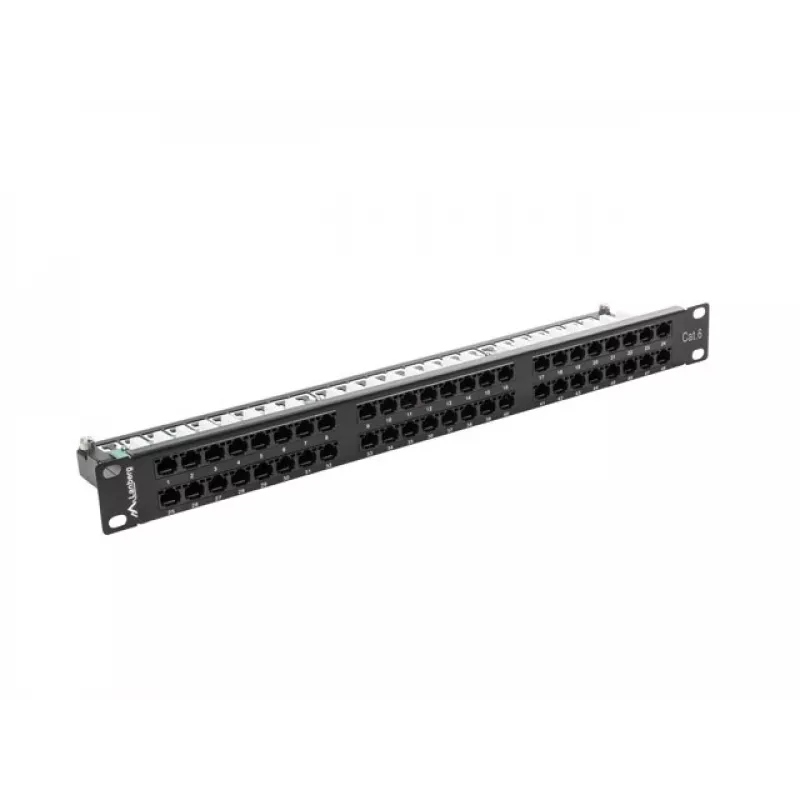 Lanberg PPU6-1048-B - patchpaneel - 1U - 19 inch