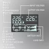 Qoltec 52284 UPS noodstroomvoorziening | 10kVA | 10000W | arbeidsfactor 1,0 | LCD | EPO | USB | online