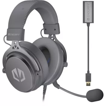 VIRO Plus USB Alt Gray, gaming-headset donkergrijs, USB-A, 3,5-mm-jack, 7.1-USB-soundcard