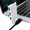 USB 3.0 4-poorts hub, zilver