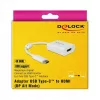Videokabel-adapter DeLOCK 63937 USB Type-C naar HDMI 0,1 m wit