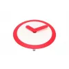 NeXtime klok 2615ro Focus, Ø25 cm, wandklok, wit/rood