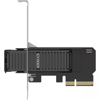 ICY DOCK MB305M4P-B wisselraam M.2 NVMe SSD naar PCIe 4.0 x4 adapterkaart