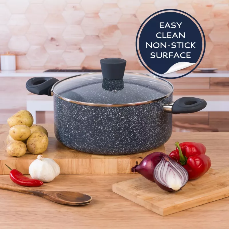 Pannenset Russell Hobbs RH02818EU7, 5-delige steen-kookgerei set