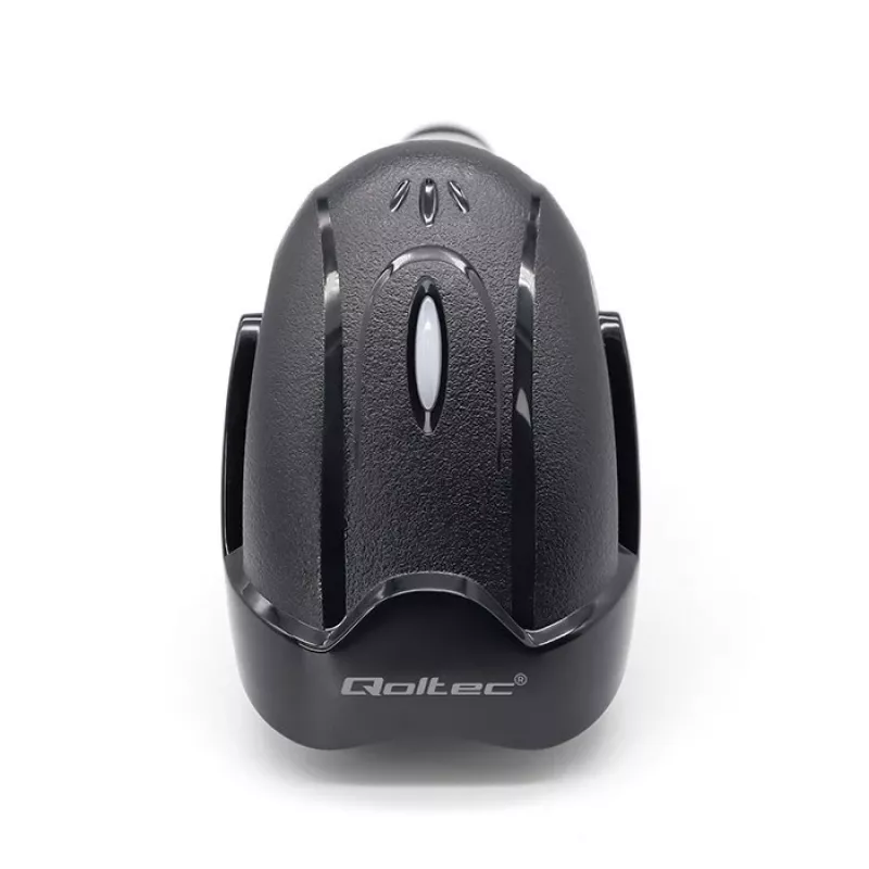 Draadloze barcodescanner QOLTEC 50856 – 1D- & 2D-draadloos handapparaat, USB-interface, ABS-behuizing, 170×62×100 mm, 203 g