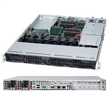 Super Micro Supermicro SC815 TQC-R706WB2 - Rack - Rack-montage - 1U - Uitgebreid ATX - SATA/SAS - Hot-Swap 750 Watt - zwart (CSE-815TQC-R706WB2)