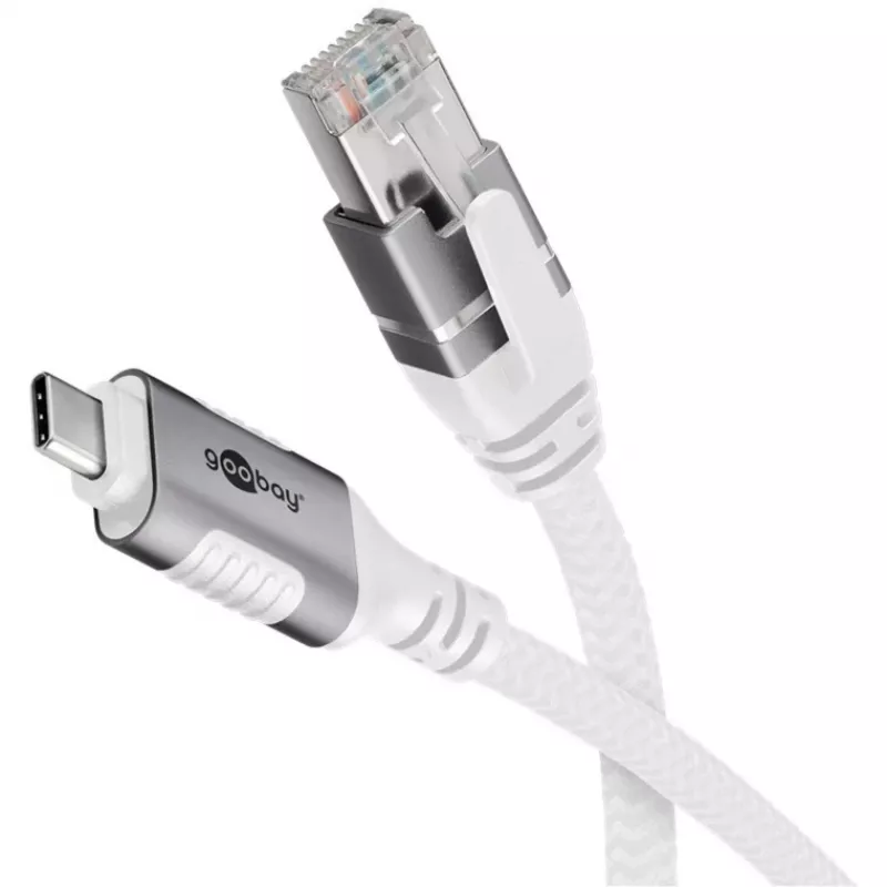 Goobay 74176 – netwerkadapterkabel USB 3.1 Type-C Gigabit Ethernet 2 m – netwerkkaart – 1.000 Mbit/s (74176)