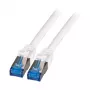 EFB-Elektronik RJ45-patchkabel Cat.6A S/FTP TPECat.7 ruwkabel superflex wit 0,25m fabrikant: EFB Elektronik (K5525FWS.0,25)