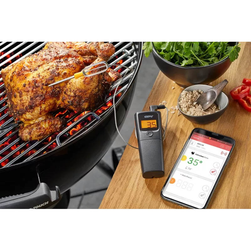 Keuken-bluetooth-thermometer GEFU Control G-21950, 1 kanaal voor temperatuurbewaking