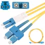 Glasvezel-patchkabel Extralink EX.3630, 0,5 m, G.657.A1, SC naar LC, FTTH, duplex, geel