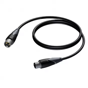 XLR-stekker naar XLR-bus kabel Procab 10 m — symmetrische audioverbinding, Procab 1KPCL114