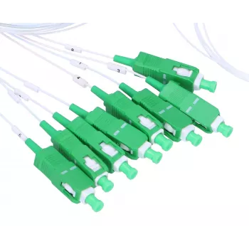 Extralink 1:8 PLC SC/APC splitter, 900um, 1 m