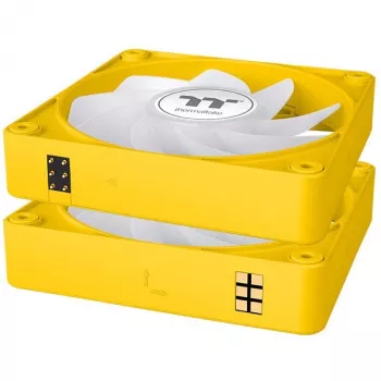 Thermaltake CT120 EX Reverse ARGB 120mm behuizingsventilator 3-pack geel
