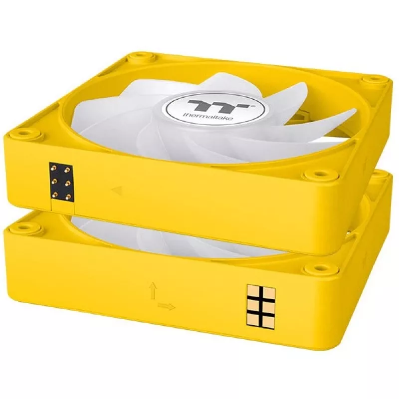 Thermaltake CT120 EX Reverse ARGB 120mm behuizingsventilator 3-pack geel