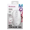 Defender Feam MM-296 52297 draadloze muis, stille klik, optisch, 1600 DPI, USB, wit