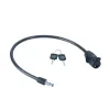 Sleutelfietsslot 10 mm - YCK0/10/60/2 zwart