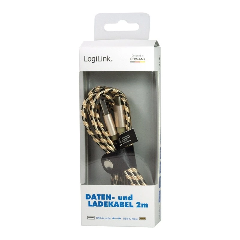 Sync- en oplaadkabel USB 2.0 AM naar USB-C stekker