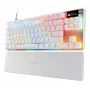 Mechanisch TKL-gaming-toetsenbord STEELSERIES Apex Pro TKL Gen 3 wit — US-layout, RGB, instelbare schakelaars