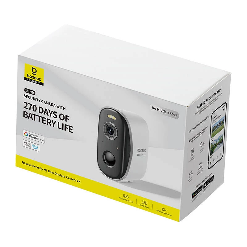 Beveiligingscamera Baseus N1 Plus buiten camera wit