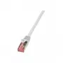 Netwerkkabel LogiLink Cat.6 S/UTP RJ-45 Cat6 0,25 m grijs
