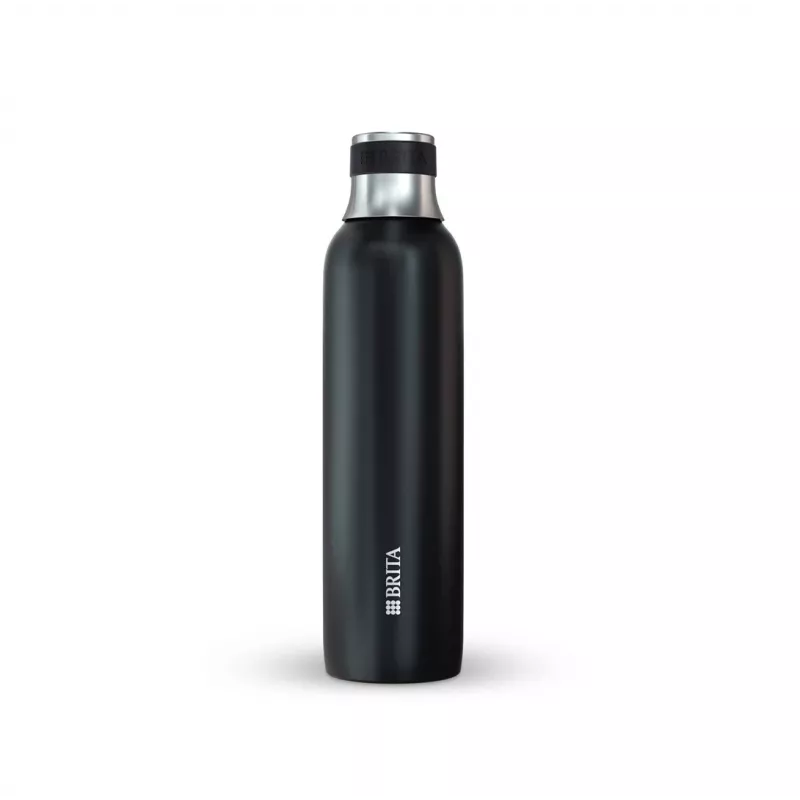 BRITA carbonisatiefles 650 ml, RVS, zwart, vaatwasbestendig
