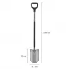 Fiskars ergonomische spade, grijs (1067511)