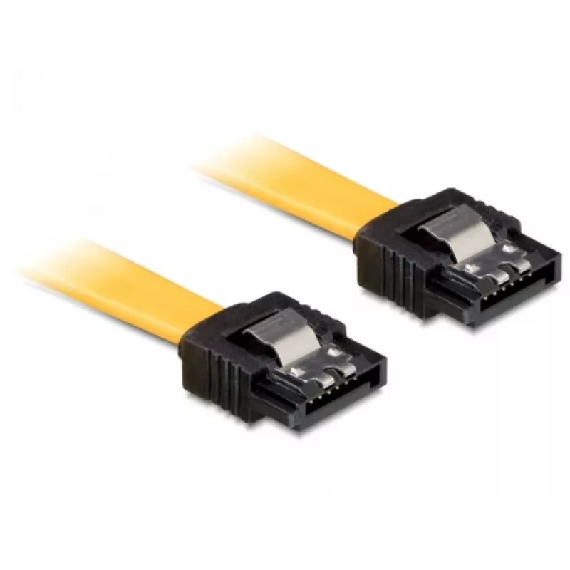 SATA-kabel stekker/stekker DeLOCK 82809 0,5 m geel