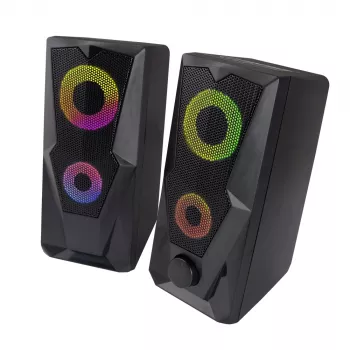 Luidspreker ESPERANZA BAILA 6 W bedrade zuilluidspreker, 6 W RMS, 160–20000 Hz, 3 Ω, USB & 3,5 mm, paar