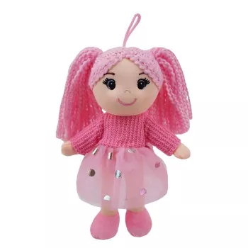 TULILO stoffen pop Ola 20 cm, zacht stoffen speelgoed voor rollenspellen