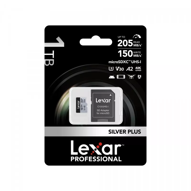 Flashgeheugen Lexar 1TB UHS-I MicroSDXC SILVER PLUS