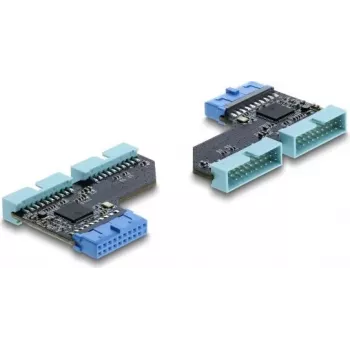 USB-hub DELOCK 67341 20-pins header naar 2× USB 5 Gbit/s