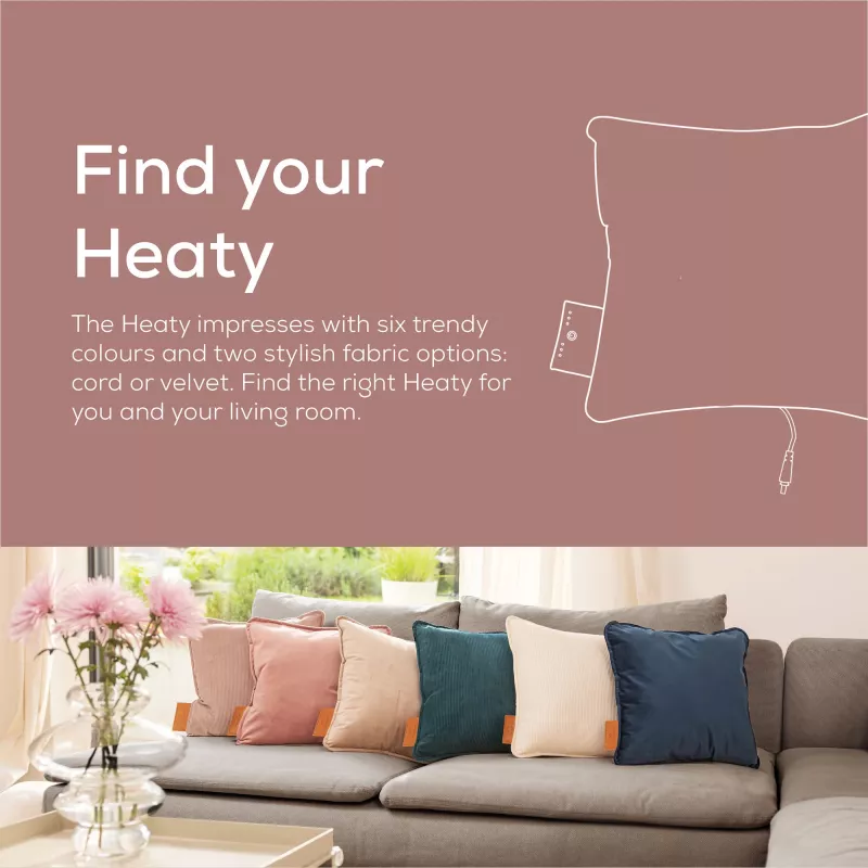 Beurer HK 77 Heaty blush-rose lavendel fluweelbekleding (20074)