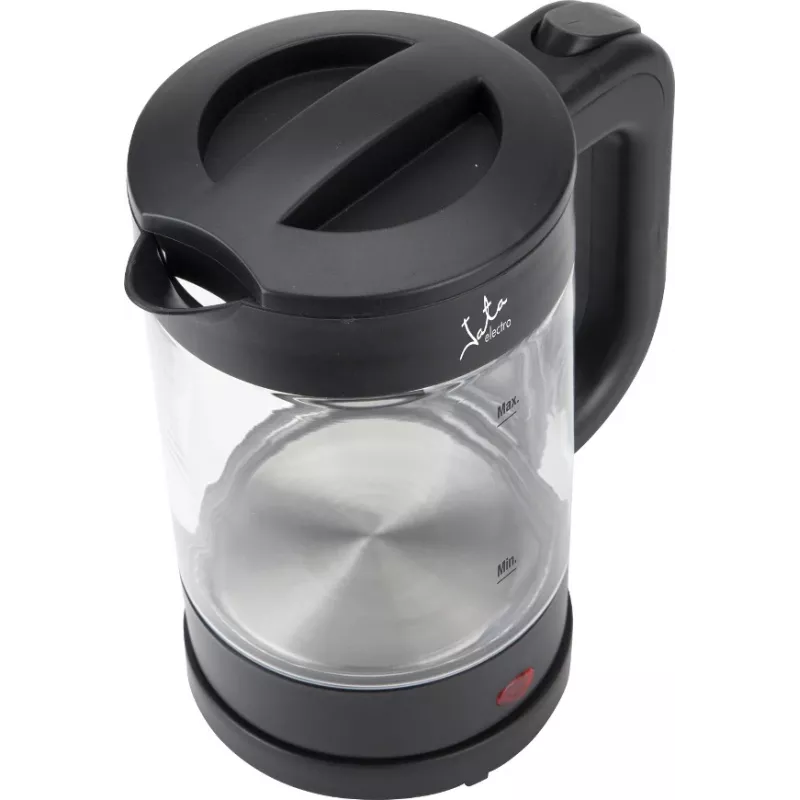 Jata HA702 waterkoker, 1,2 l, 1500 W, borosilicaatglas, snoerloos, zwart